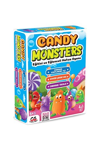 Genel Markalar Creative Games Candy Monsters Eğitici Eğlenceli Hafıza Oyunu