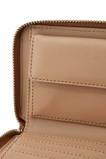Guess CRESIDIA SLG SMALL ZIP AROUND Kadın Bej Cüzdan SWPG9349137-BEI