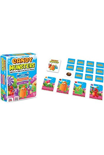 Genel Markalar Creative Games Candy Monsters Eğitici Eğlenceli Hafıza Oyunu