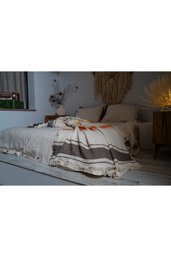 Rikka Home 100% Cotton Double Muslin Summer Blanket 210X225 Soft, Lightweight, Breathable, Double Sided