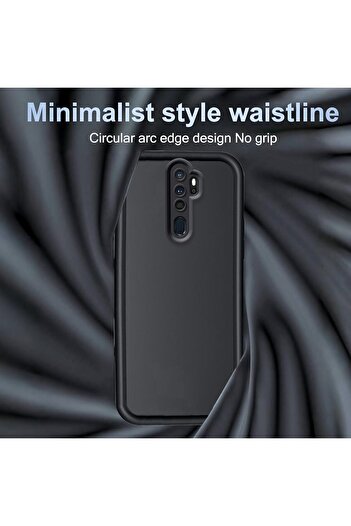 Fibaks Oppo A5/A9 2020 Compatible Case with Camera Protection Soft Textured Shock Absorbing Burgundy Silicone Cover