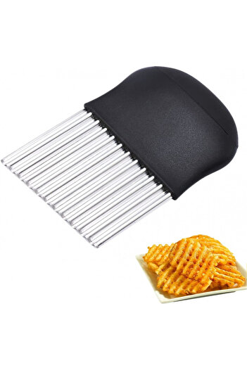 XiXiRan vegetable cutter, stainless steel/plastic, silver/black, 14 x 9 cm