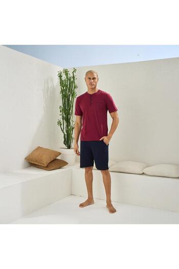 KLY 2010 Men's Midi Collar Shorts Suit