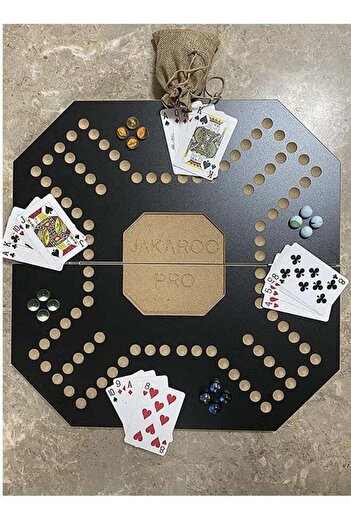 Primo Plus Generic Jackaroo Strategic Planning Board Game With Balls And Playing Cards
