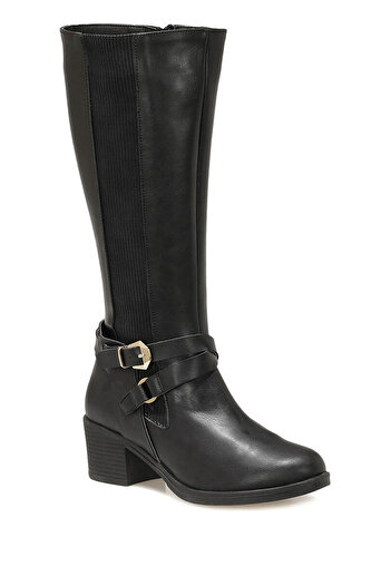 Miss F Dw20057 Black Women's Heeled Boots