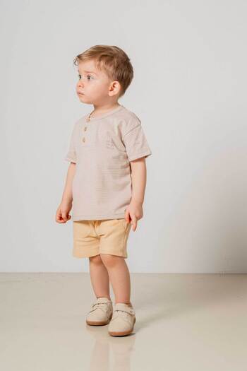 bombe Baby Kids Natural Cotton Shorts Comfortable Set Trend Fashion Bottom Top Set