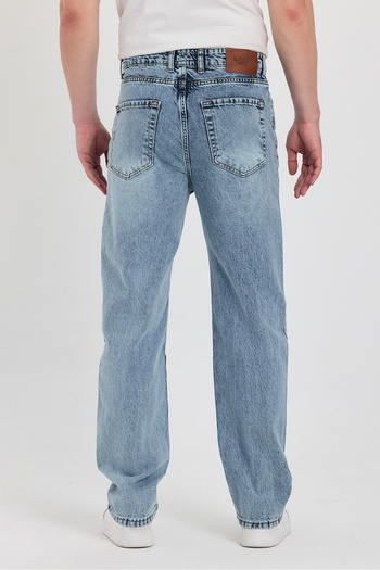 YXC Baggy Regular Straight Loose Wide Leg Men's Jean Jeans