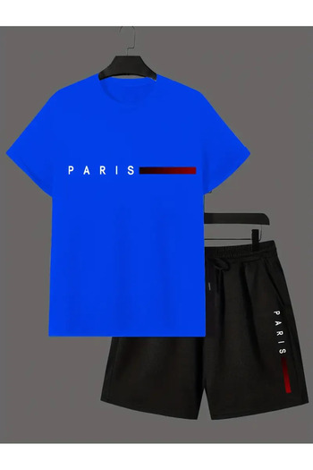 NEW TRENDY COLLECTİON Men's Paris Logo Comfortable Sports Set