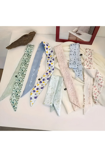 MAHLA Design Double-Sided Thin Scarf, Bag Accessory, Trouser Waist Handkerchief