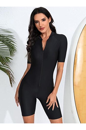 segiza Σορτς με φερμουάρLycra Jumpsuit Pool / Θάλασσα / Casual