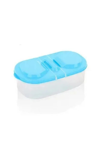 Choice 1pc blue 1PC Healthy Plastic Food Container Portable Lunch Box Capacity Camping Picnic Food Fruit Co
