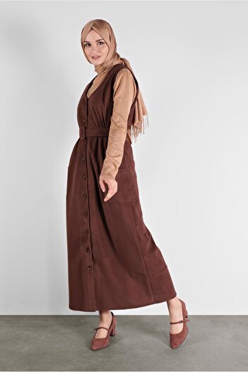 Alvina Buttoned Velvet Gile 41146