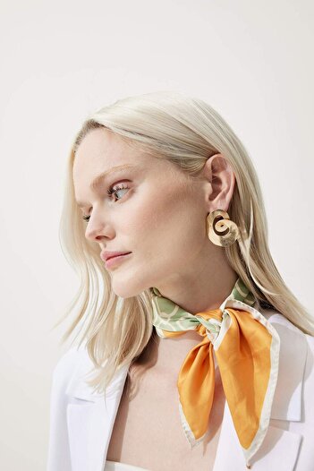 DeFacto Women's Matte Spiral Earrings - E4517Axns