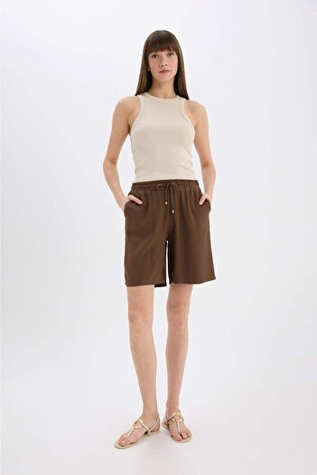 DeFacto High Waist Short Leg Belmando Shorts I6760Az25Hs