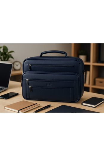 MESCHAIN Men's Long Strap Hand and Shoulder Briefcase