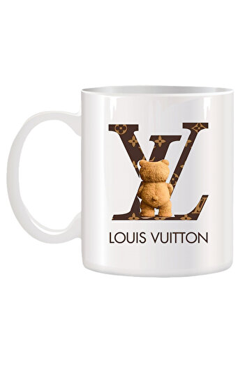 OEM Personalized white mug Urs Louis Vuitton, INOVATIX. 330 ml