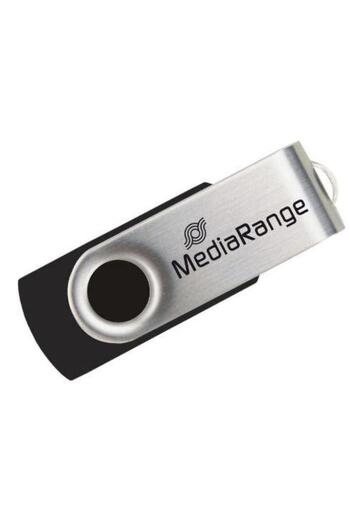 MediaRange Stick USB MediaRange MR913, 128GB, USB 2.0 (Negru/Argintiu)