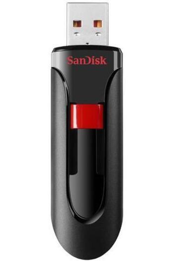 SanDisk SanDisk Cruzer Glide USB Stick, 32GB (Black/Red)