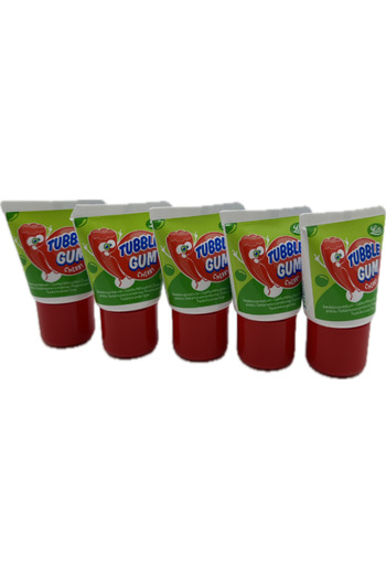 Zaini Lutti Tubble Gum Cherry Imported Chewing Gum X 5 Advantage Package