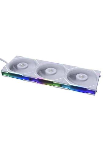 Lian Li Set 3 ventilatoare Lian Li UNI FAN TL, iluminare RGB, 120 mm, 2600 rpm, PWM + Controler (Alb)