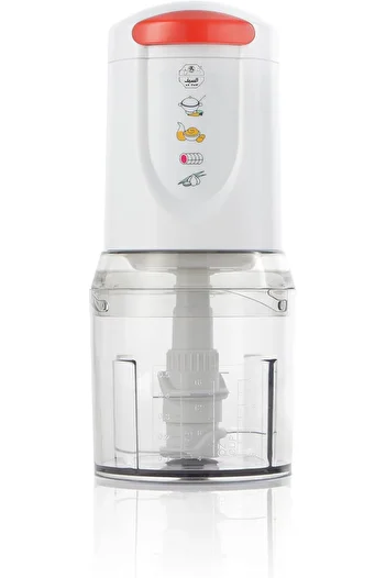 ALSAIF Electrical Vegetables Chopper And Mixing, It Operates At Two Speeds, 450w, White