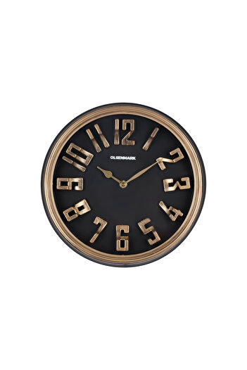 Olsenmark Round Wall Clock OMWC1936 WallMounted, Battery Operated and Durable and 2 YEAR WARRANTY