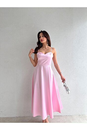 Mooi Butik Wexler Midi Dress 9046 - Powder
