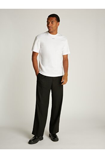 Calvin Klein Calvin Klein Men White Nano Logo Interlock Short Sleeve T-Shirt