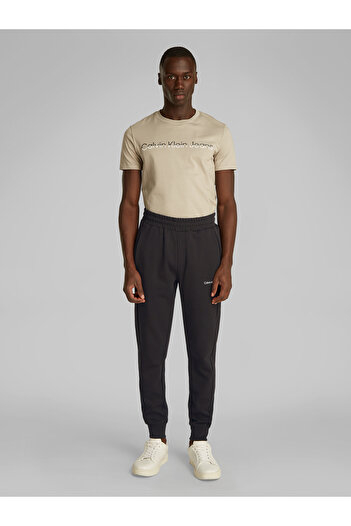 Calvin Klein Calvin Klein Men Black Micro Logo Repreve Logo Jogger