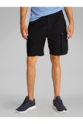 Calvin Klein Calvin Klein Men Black Washed Cargo Short