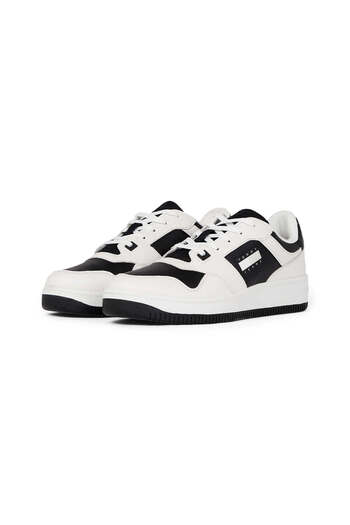 Tommy Hilfiger Tjm Retro Basket Cupsole Tumble Erkek Beyaz Spor Ayakkabı