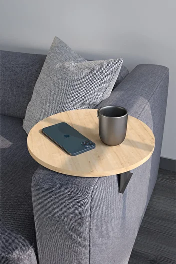 Sugo Design sugodesign Sofa Tray Armrest Sapphire Oak Color