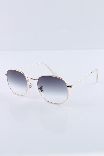 Silvio Monetti Unisex Black Gold Uv400 Sunglasses - 3sm3548r004