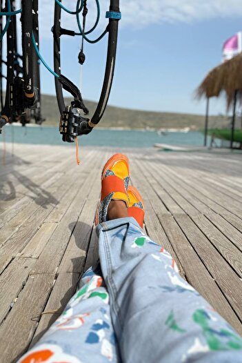 Güneşkızı Guki35 Kadın Turuncu Günlük Rahat Vegan Fun Sneaker