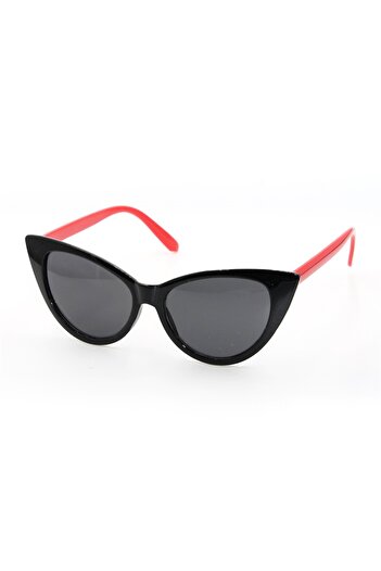 By Marine Black Red Uv400 Women's Sunglasses - - 4bm16r007