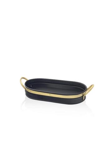 The Mia Black Galvin Tray - 54X24 cm Gln0081