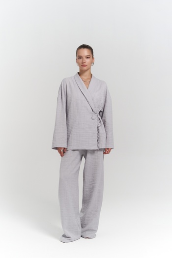 BOHEMAİ Anya Gray Kimono Pants Set
