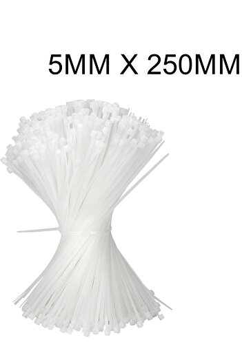 Generic Cable Ties - Nylon - Self-Locking Fastening for Home, Office, Garage, Workshop (100 Pack)