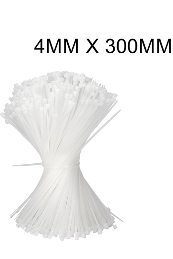 Generic Cable Ties - Nylon - Self-Locking Fastening for Home, Office, Garage, Workshop (100 Pack)