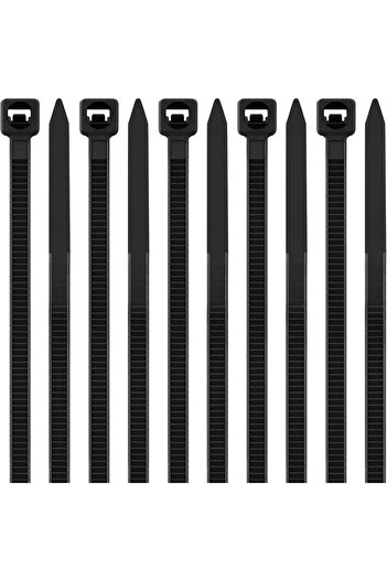 Generic Cable Ties - Nylon - Self-Locking Fastening for Home, Office, Garage, Workshop (100 Pack)