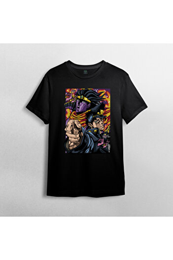 Pixxa Jojo's Bizarre Adventure Unisex 100% бавовняна футболка з круглим вирізом, модель 7