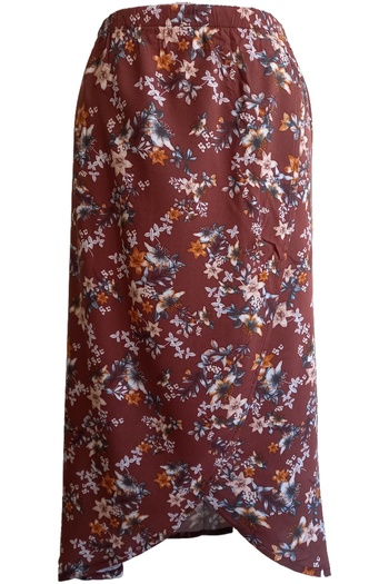 PARSGİYİM Women's Double-Breasted Skirt with Elastic Waist