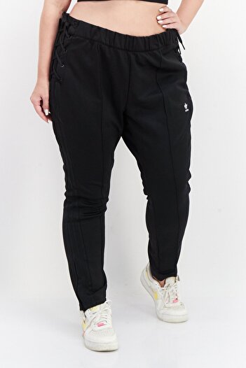 adidas Women Plus Size Drawstring Outdoor Sweatpants, Black
