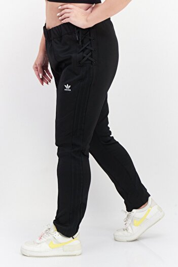 adidas Women Plus Size Drawstring Outdoor Sweatpants, Black