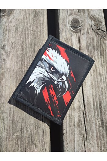 JANJAN Sports Wallet, Unisex Wallet with Velcro, Zipper, Keychain, Coin Compartment, Fabric Wallet