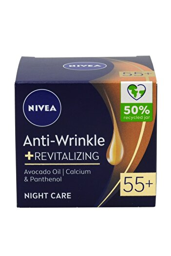 NIVEA FACE CREAM 50ML ANTI-WRINKLE REVITALISING NIGHT 55