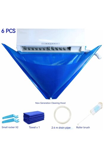 Choice 6PCS Air Conditioner Cleaning Tools Cleaning Covers Cleaning Water Receiving Bags Household Hanging