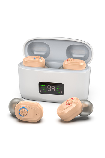 Choice Skin Wireless Mini Noise-cancelling Hearing Aid for Seniors, HD Digital Display, With Large-capacity