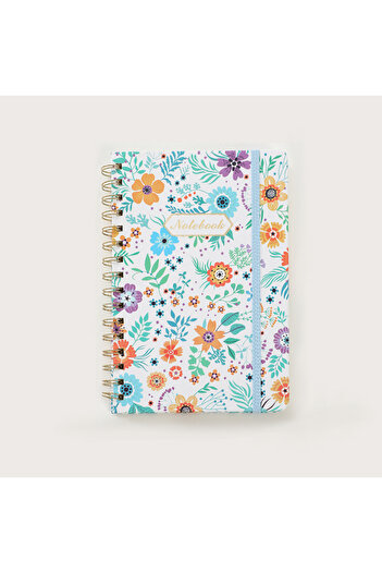 Choice A5 Style C Spiral Notebook, Women's Diary, Hardcover Spiral Diary, 5.5 X 8.3inch, 160 Pages, Cute Fl