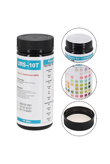Choice 100 Strips URS-10T Reagent Urinalysis Strips 10 Parameters Urine Test Strips Leukocytes Protein P...